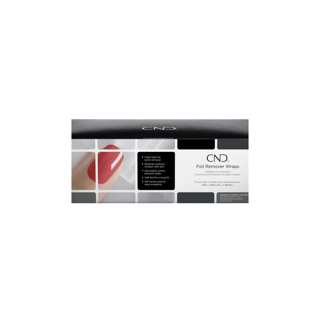 PRO CND SHELLAC FOIL REMOVER WRAPS  - тампони за сваляне, 10 бр