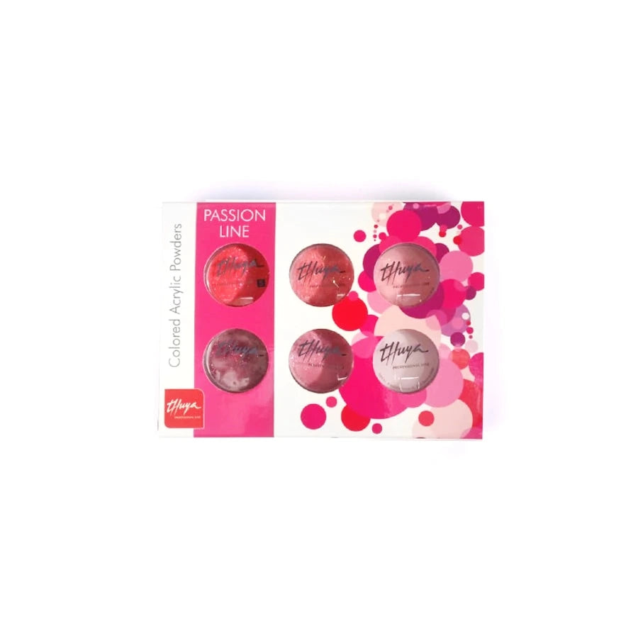 PRO THUYA PACK ACRYLIC COLORS PASSION - комплект цветни акрилни пудри, #PASSION, 1 бр.
