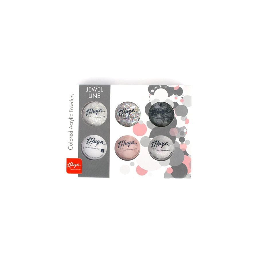 PRO THUYA PACK ACRYLIC COLORS JEWEL - комплект цветни акрилни пудри, #JEWEL, 1 бр.