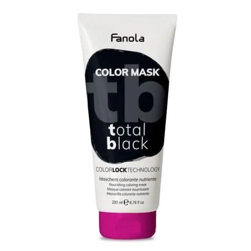 PRO Цветна подхранваща и хидратираща маска, Total Black, 200 mL