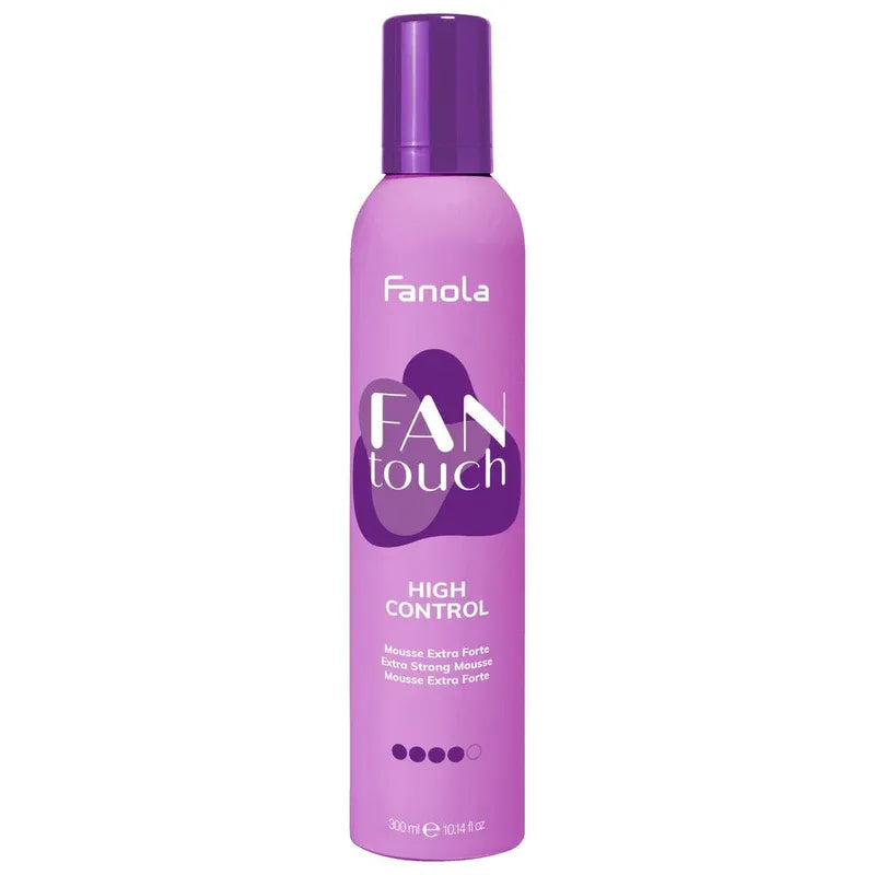 Fantouch High Control Extra Strong Mousse  – осигурява екстра силна фиксация и обем без лепкавост, 300 mL