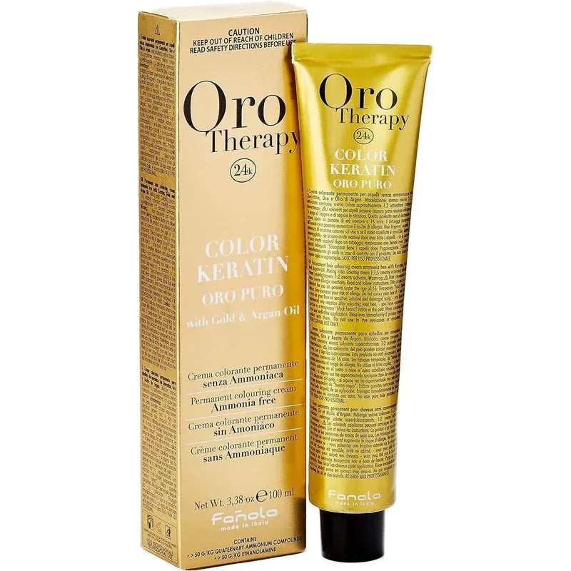 Oro Therapy Color Keratin - безамонячна боя за коса. Палитра 3